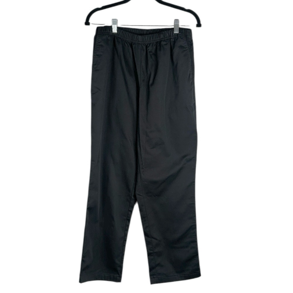 Land's End Black High Rise Utility Uniform Work Straight Leg Pants Size 10